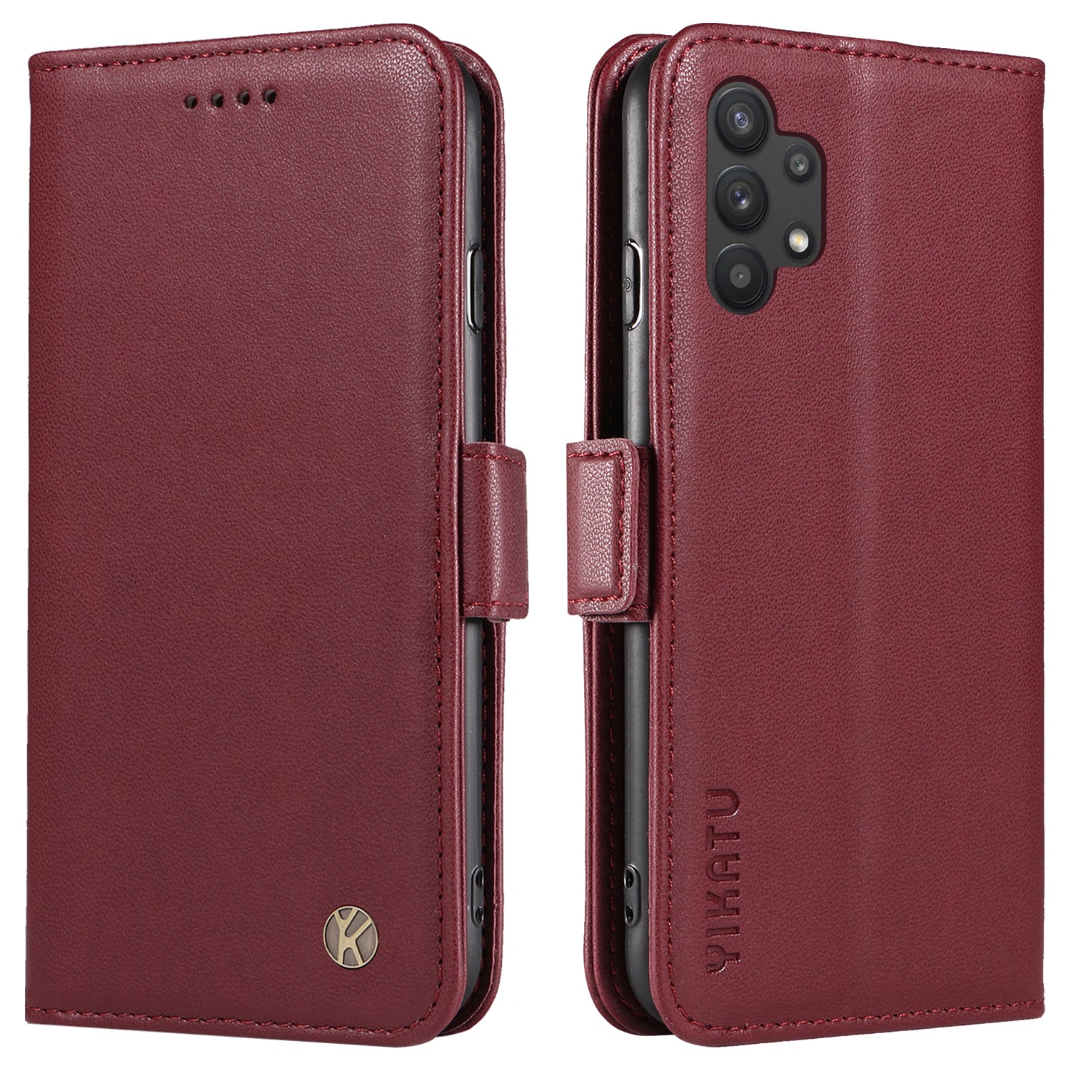Pouzdro YIKATU YK-003 pro magnetický telefon Samsung Galaxy A32 5G / M32 5G kožené pouzdro proti pádu Pouzdro YIKATU YK-003 pro magnetický telefon Samsung Galaxy A32 5G / M32 5G kožené pouzdro proti pádu